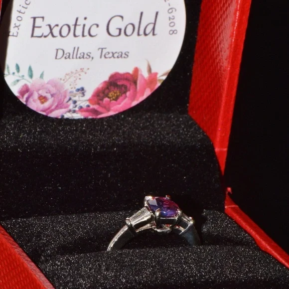 TIFFANY & CO. GIA CERTIFIED NATURAL 1.36CTS DIAMOND SAPPHIRE PLATINUM RING - Picture 14 of 15